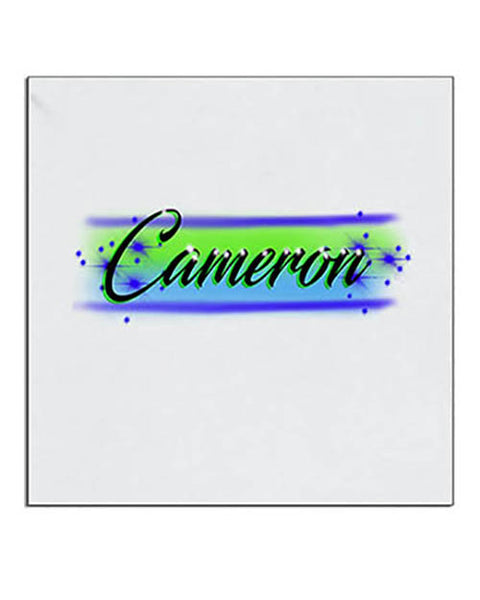 A018 Personalized Airbrush Name Design Ceramic Coaster