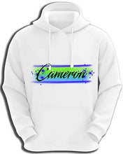 A018 Personalized Custom Airbrushed Name Writing Color Hoodie