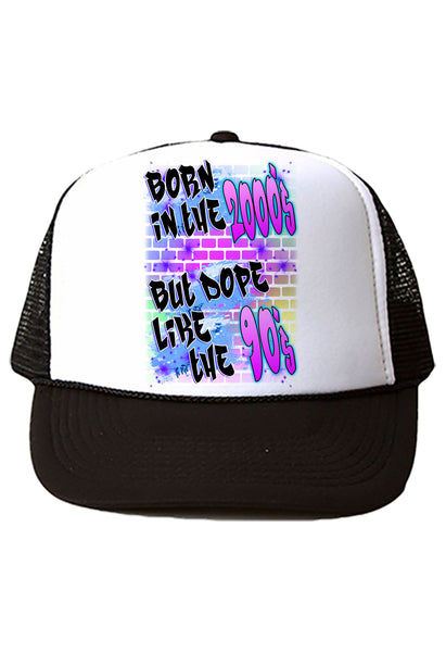 A023 Digitally Airbrush Painted Personalized Custom Graffiti Name  Design    Snapback Trucker Hats