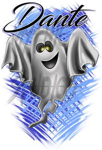 B199 Digitally Airbrush Painted Personalized Custom Ghost   Auto License Plate Tag