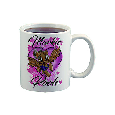 B236 Digitally Airbrush Painted Personalized Custom Pony   Ceramic Coffee Mug