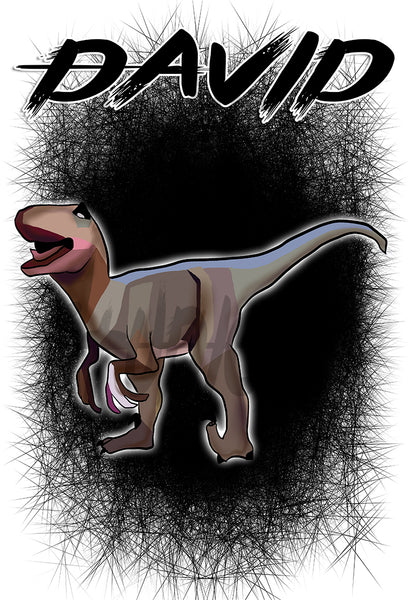 C117 Digitally Airbrush Painted Personalized Custom Dinosaur   Ceramic Coffee Mug