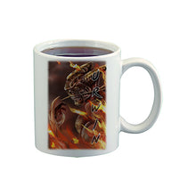 C118 Digitally Airbrush Painted Personalized Custom Demon   Ceramic Coffee Mug