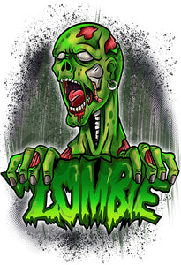 C137 Digitally Airbrush Painted Personalized Custom Zombie Battle Royale    Snapback Trucker Hats