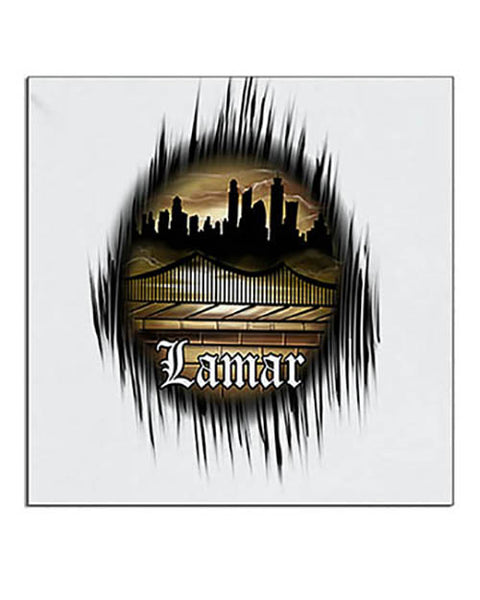 E021 Personalized Airbrush Urban city Graffiti Landscape Ceramic Coaster