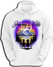 E028 Personalized Airbrush Kids Silhouette Hoodie Sweatshirt