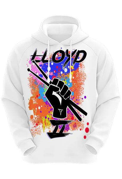 F056 Digitally Airbrush Painted Personalized Custom Drum Sticks Music and Cat Woman  Adult and Kids Hoodie Sweatshirt