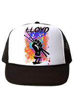 F056 Digitally Airbrush Painted Personalized Custom Drum Sticks Music and Cat Woman    Snapback Trucker Hats