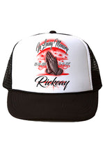 F064 Digitally Airbrush Painted Personalized Custom Praying Hands    Snapback Trucker Hats