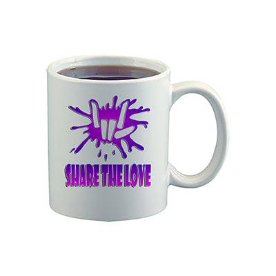 F065 Digitally Airbrush Painted Personalized Custom Share The love    Ceramic Coffee Mug