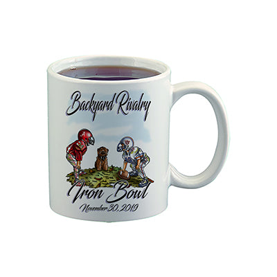 G041 Digitally Airbrush Painted Personalized Custom Football    Ceramic Coffee Mug