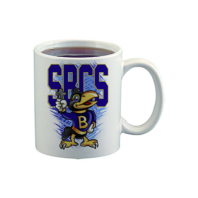 G044 Digitally Airbrush Painted Personalized Custom Raven    Ceramic Coffee Mug