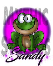 I015 Personalized Airbrush Frog Tee Shirt