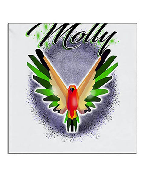 I029 Personalized Airbrush Bird Ceramic Coaster