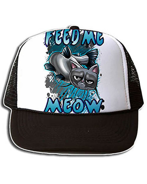 I030 Personalized Airbrush Catfish Snapback Trucker Hat