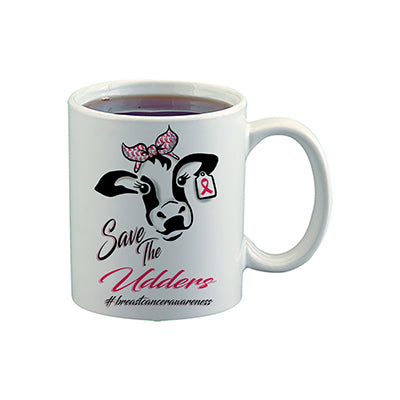 I033 Digitally Airbrush Painted Personalized Custom Cow    Ceramic Coffee Mug