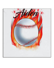 LG001 Personalized Airbrush Baseball Ceramic Coaster