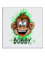 LB008 Personalized Airbrush Monkey Ceramic Coaster