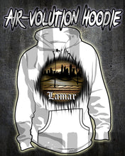 E021 Personalized Airbrush Urban city Graffiti Landscape Hoodie Sweatshirt