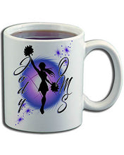 G026 Personalized Airbrush Cheer Ceramic Coffee Mug