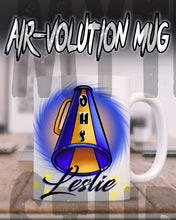 G028 Personalized Airbrush Cheerleading Ceramic Coffee Mug