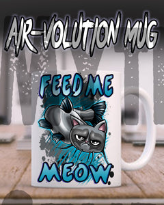 I030 Personalized Airbrush Catfish Ceramic Coffee Mug