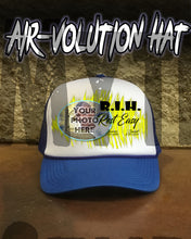 PT007 Personalized Airbrush Your Photo On a Snapback Trucker Hat